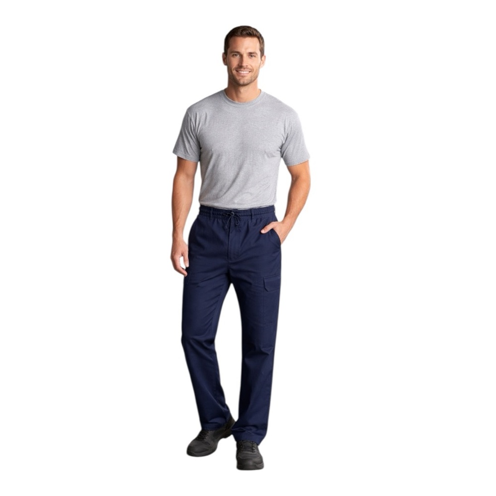 Dickies DK220 Navy Work Pants Mens Large Stretch Utility Uniform